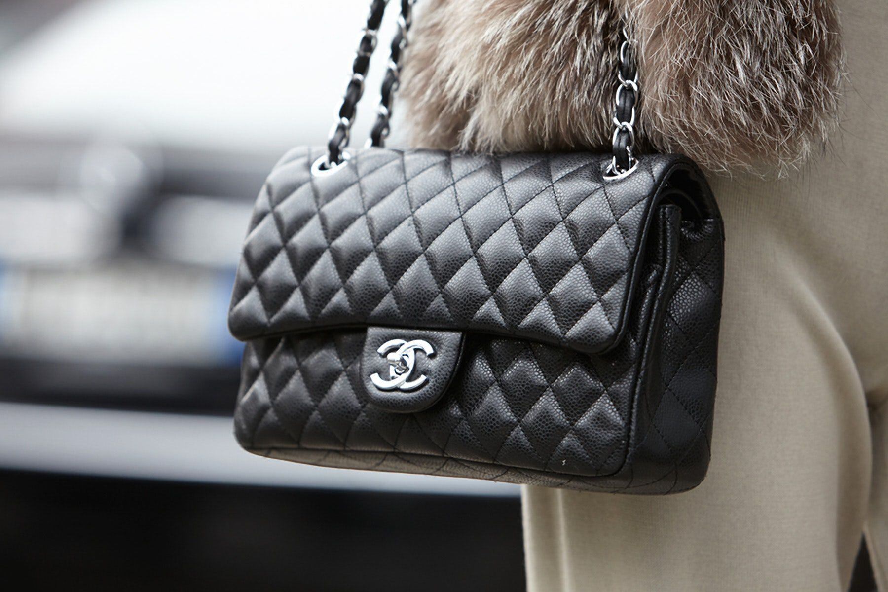 chanel leather deauville